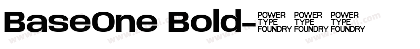 BaseOne Bold字体转换